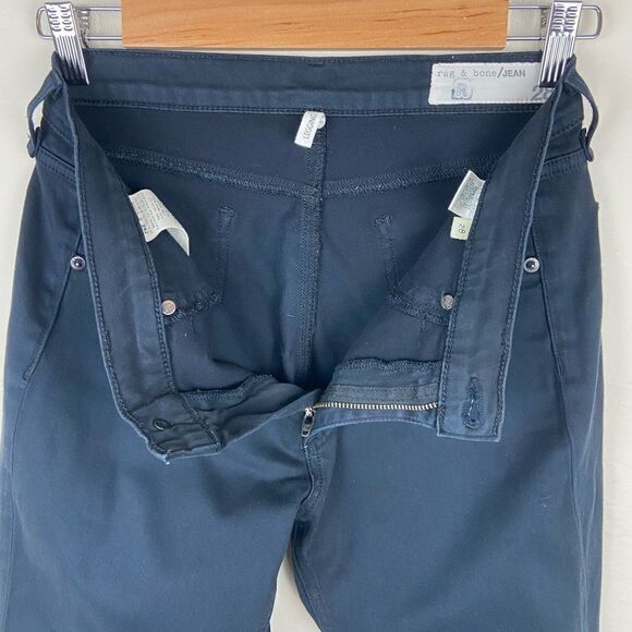 Rag & Bone ‘Legging’ Jeans - Black Plush - Picture 8 of 8